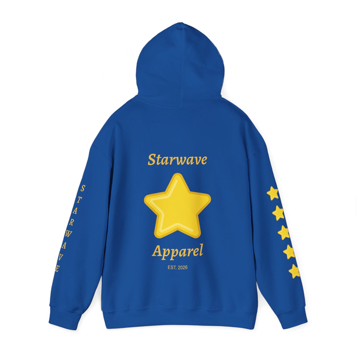 Starwave Apparel Hoodie — Yellow Star Graphic Pullover