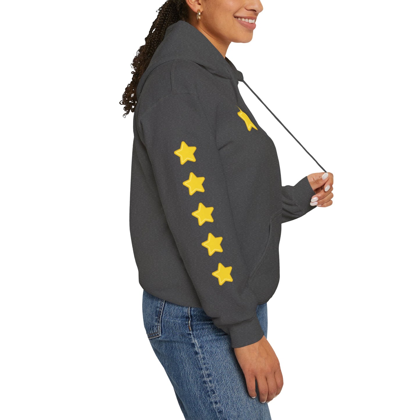 Starwave Apparel Hoodie — Yellow Star Graphic Pullover