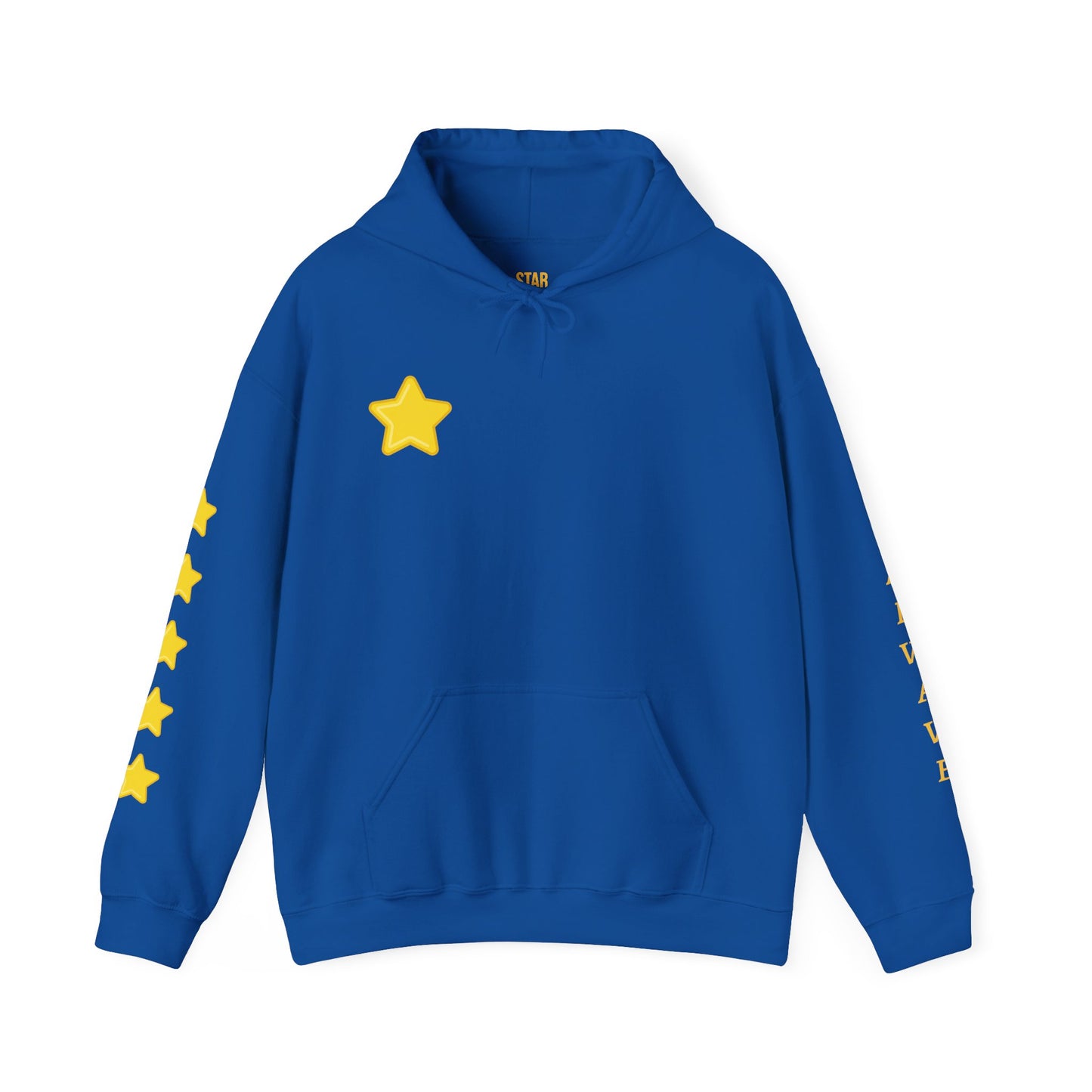 Starwave Apparel Hoodie — Yellow Star Graphic Pullover