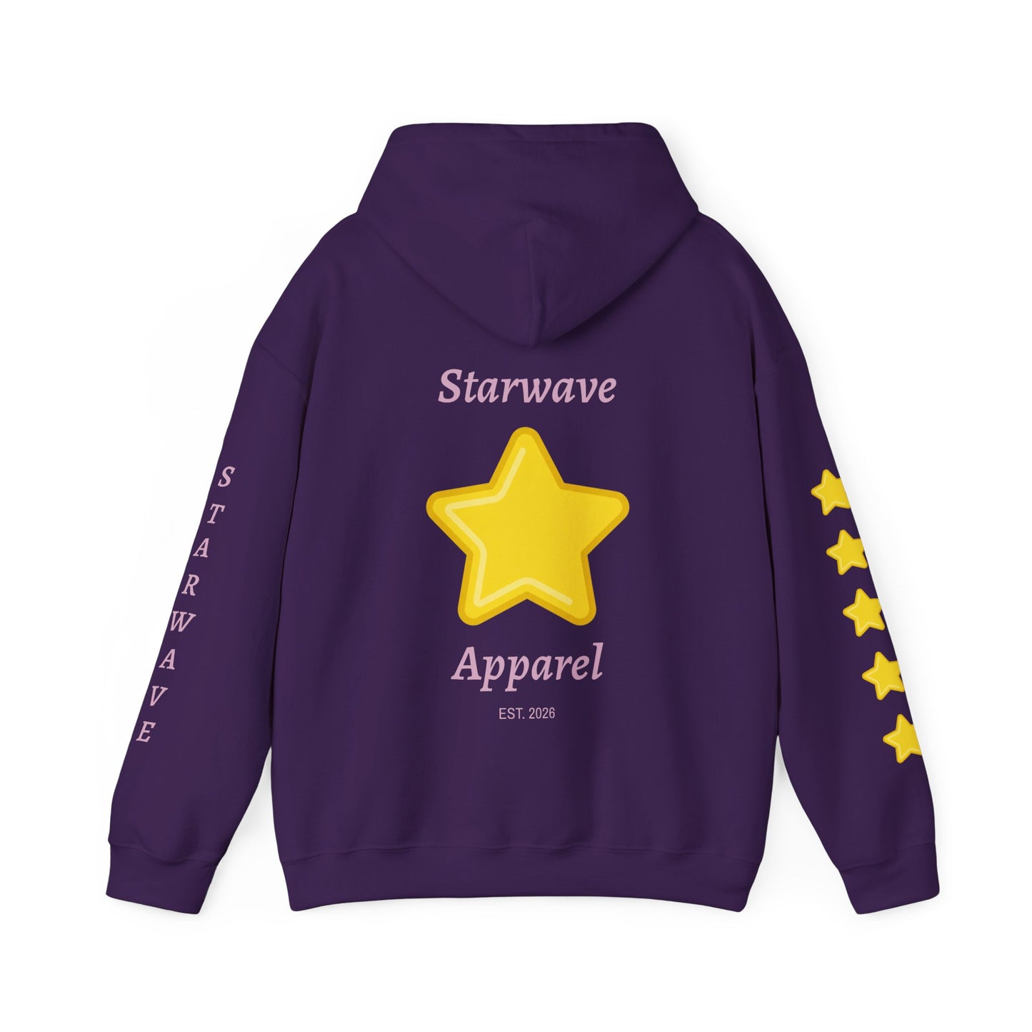 Starwave Apparel Hoodie — Yellow Star Graphic Pullover