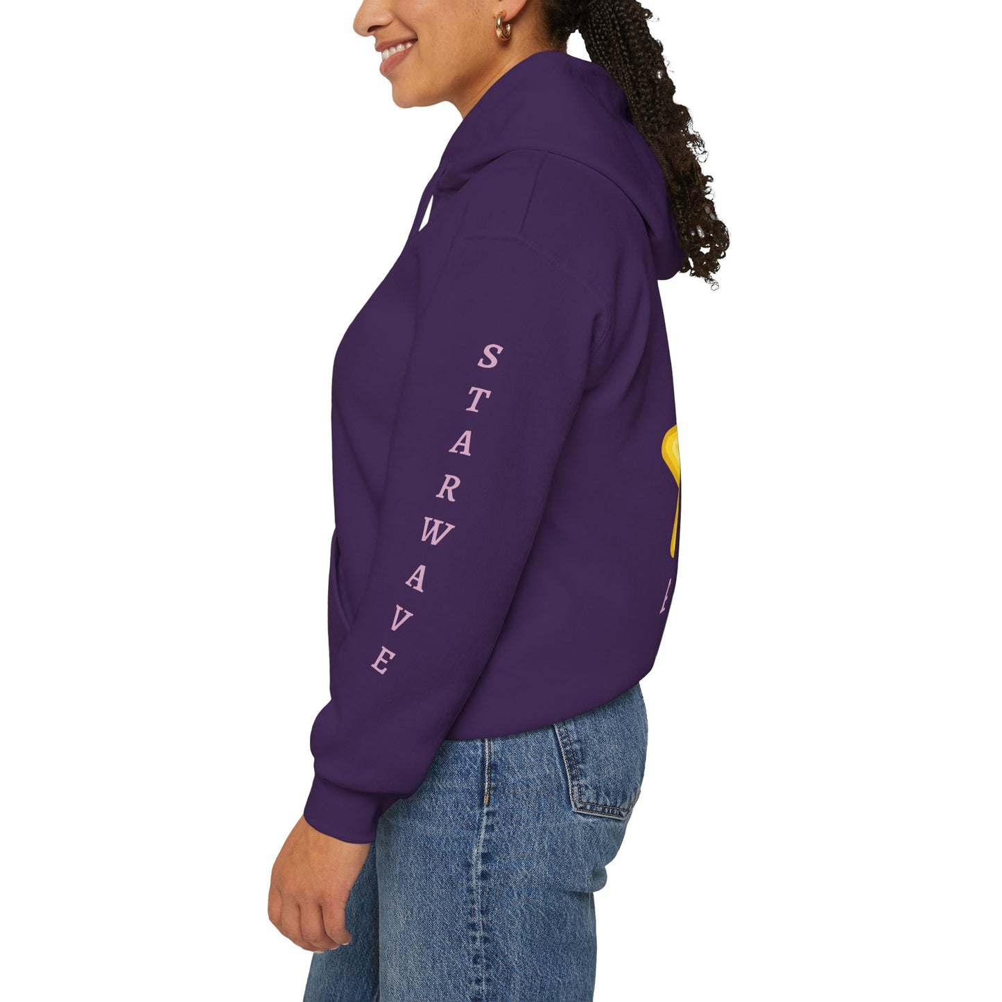 Starwave Apparel Hoodie — Yellow Star Graphic Pullover