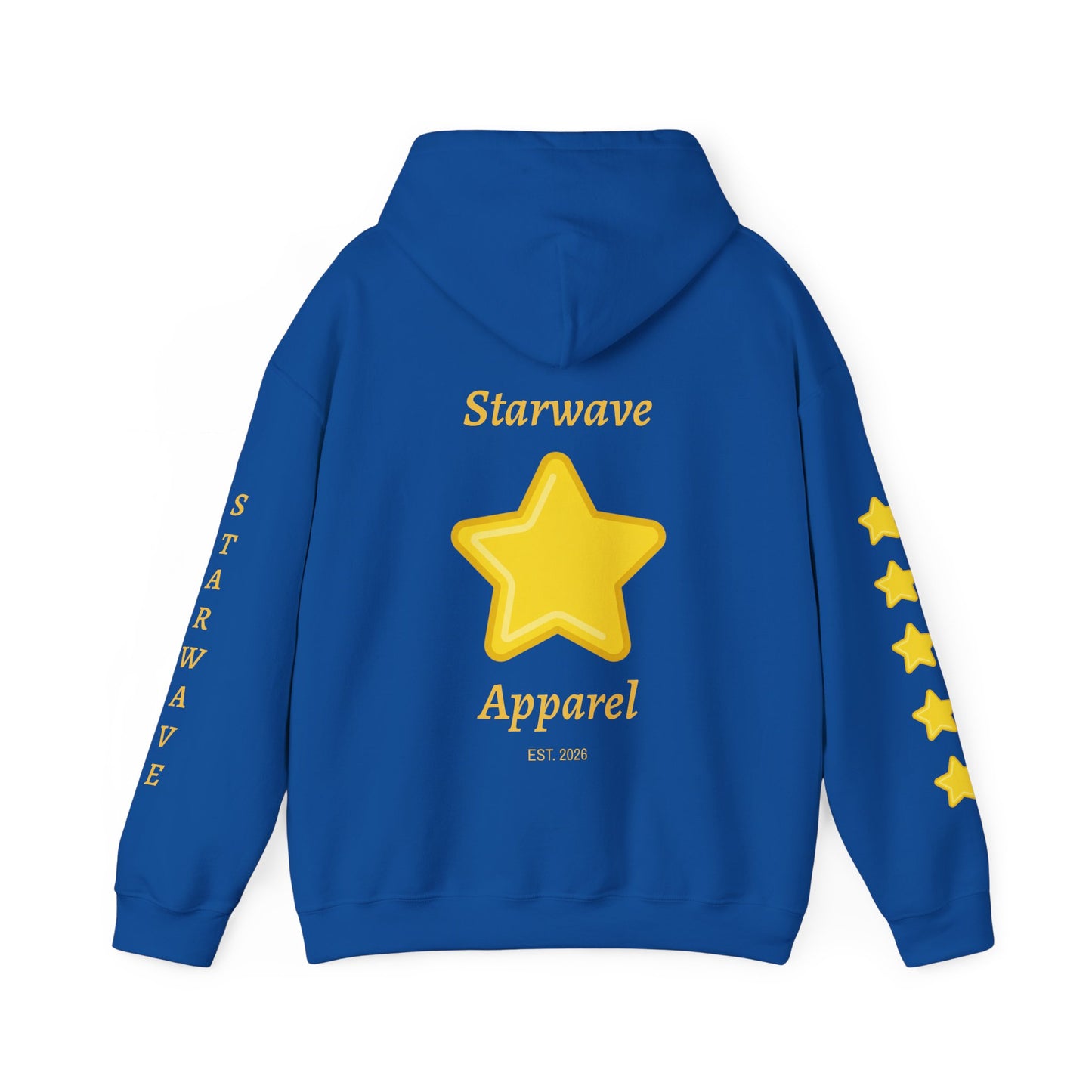 Starwave Apparel Hoodie — Yellow Star Graphic Pullover