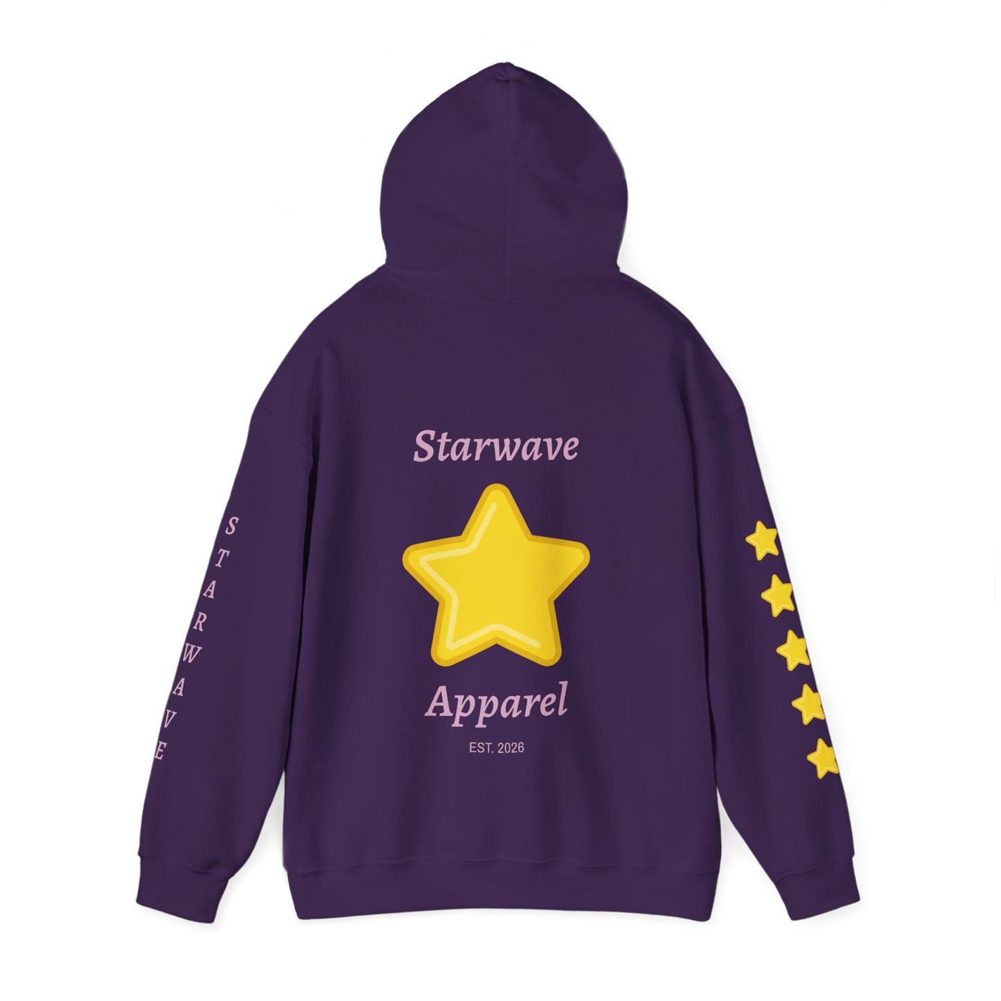 Starwave Apparel Hoodie — Yellow Star Graphic Pullover