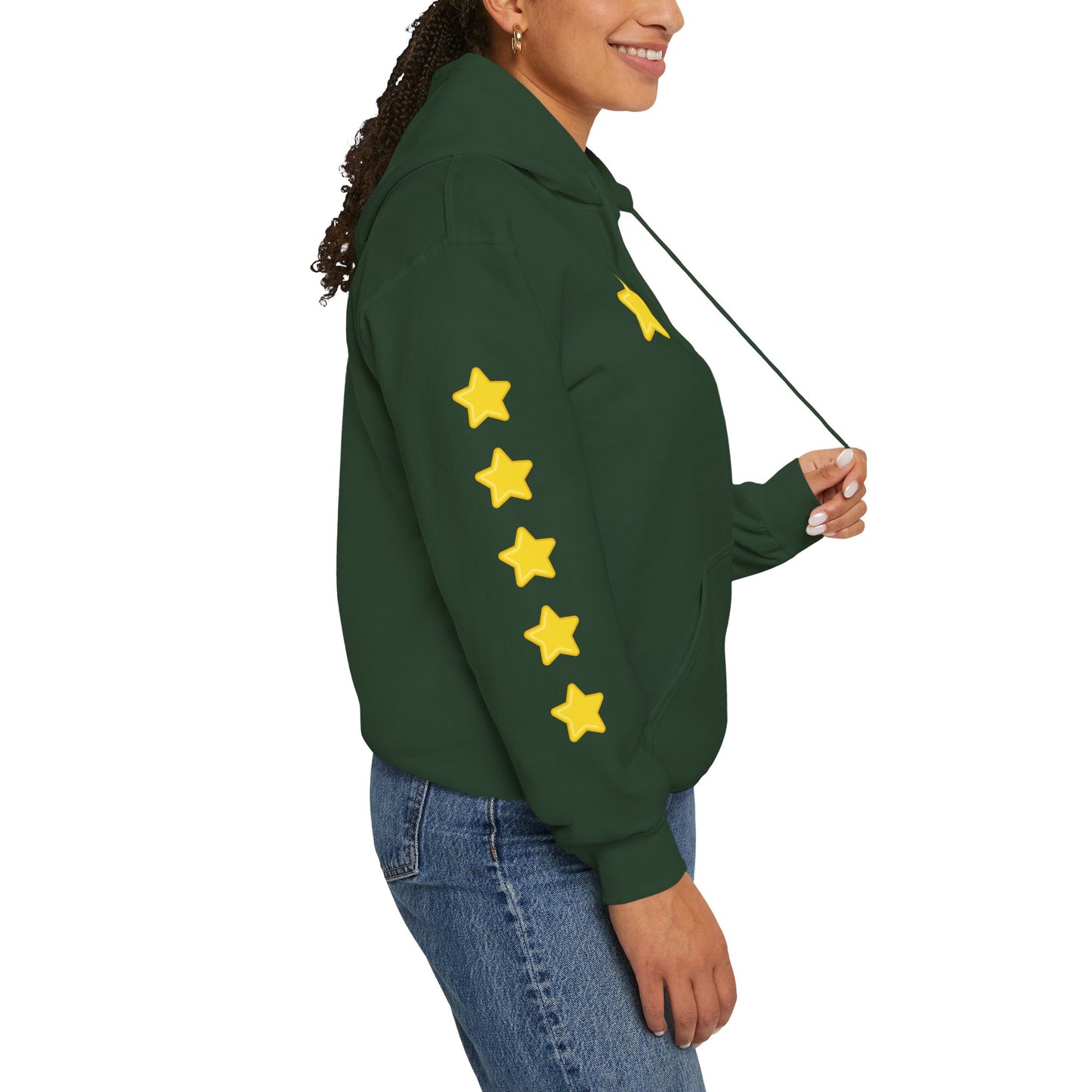 Starwave Apparel Hoodie — Yellow Star Graphic Pullover