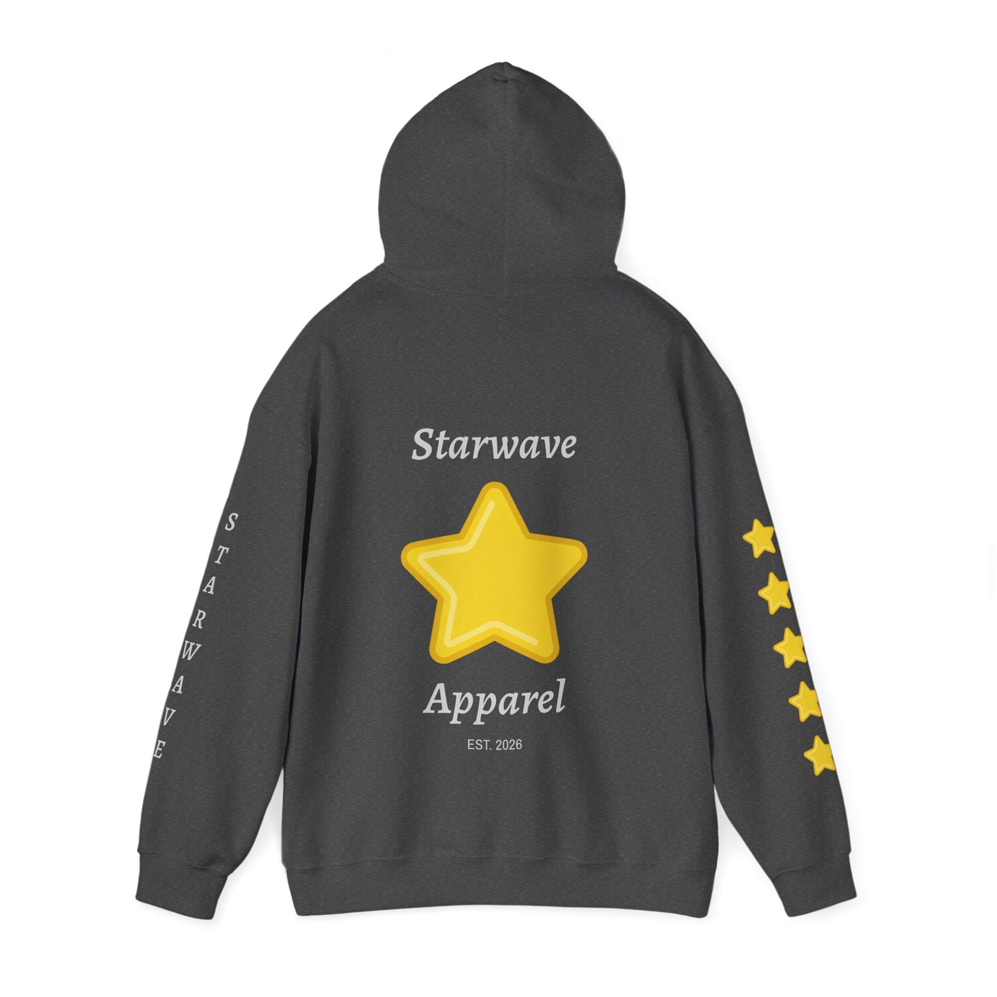 Starwave Apparel Hoodie — Yellow Star Graphic Pullover