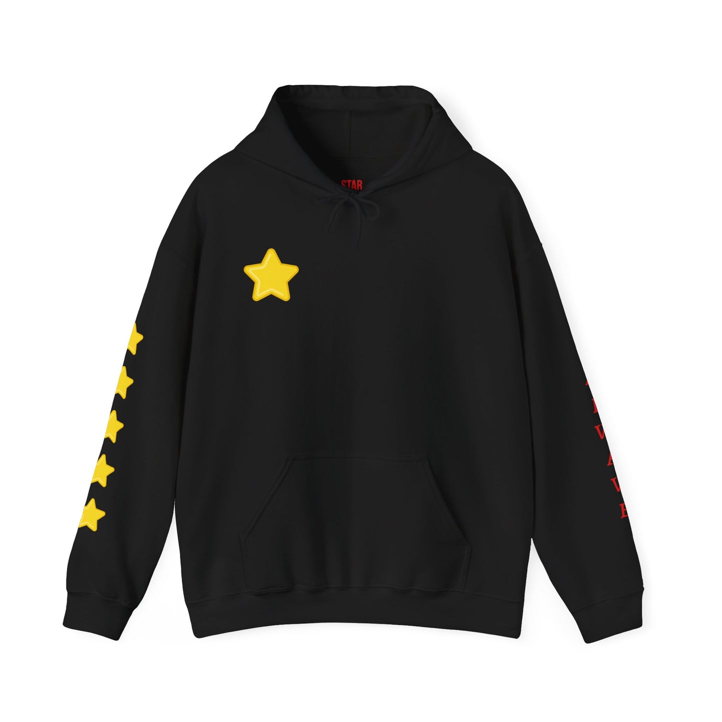 Starwave Apparel Hoodie — Yellow Star Graphic Pullover