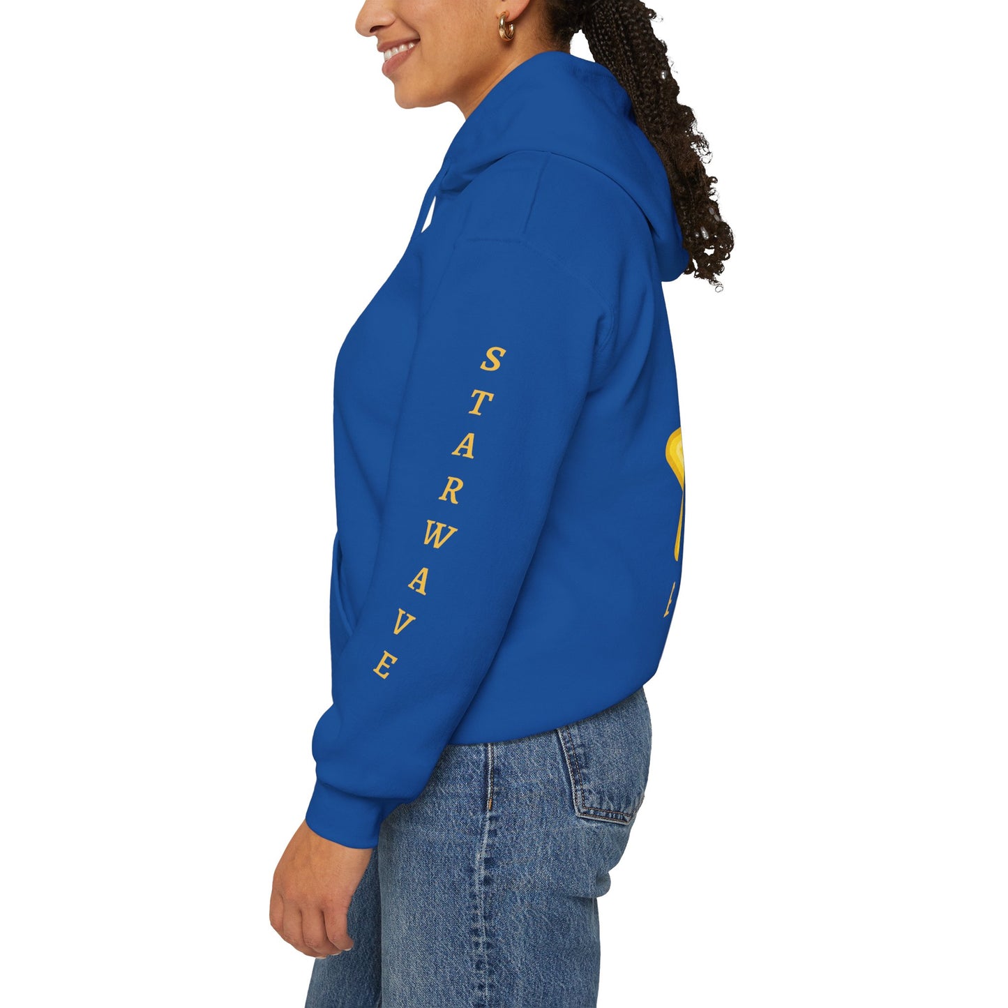 Starwave Apparel Hoodie — Yellow Star Graphic Pullover