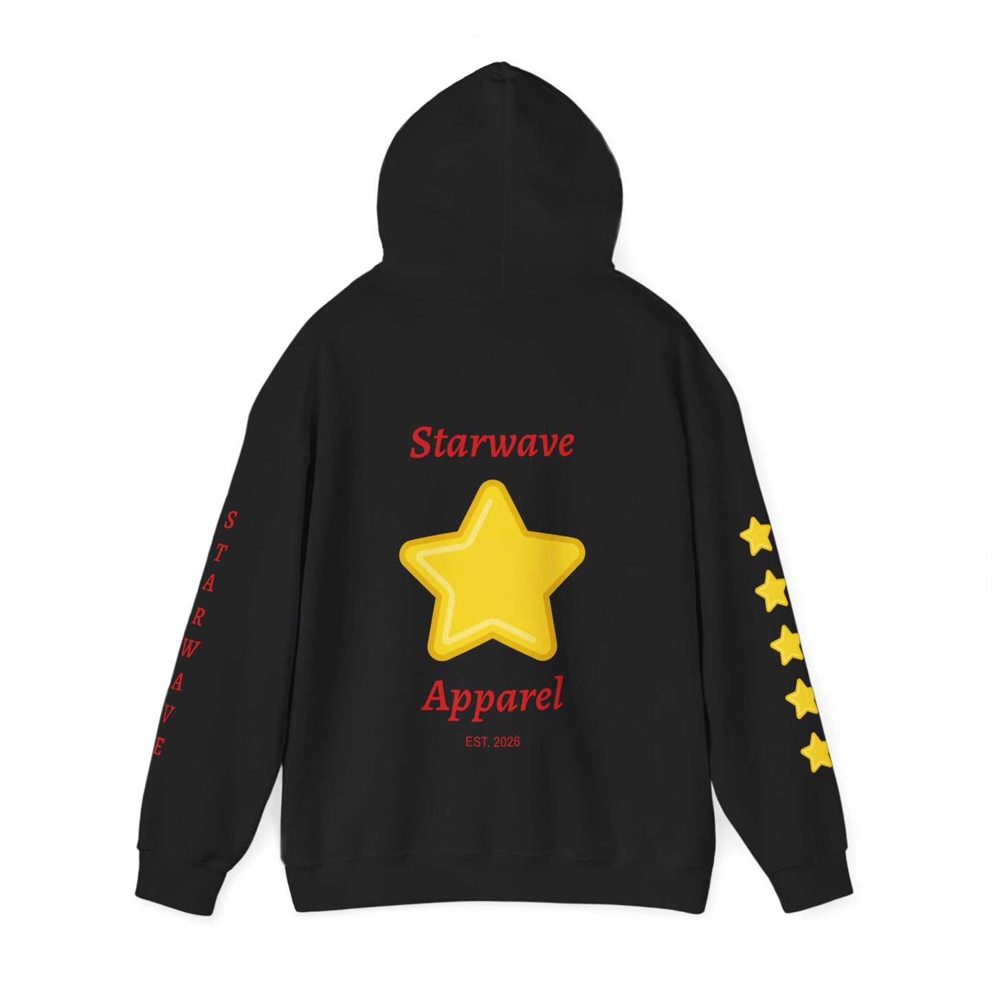Starwave Apparel Hoodie — Yellow Star Graphic Pullover