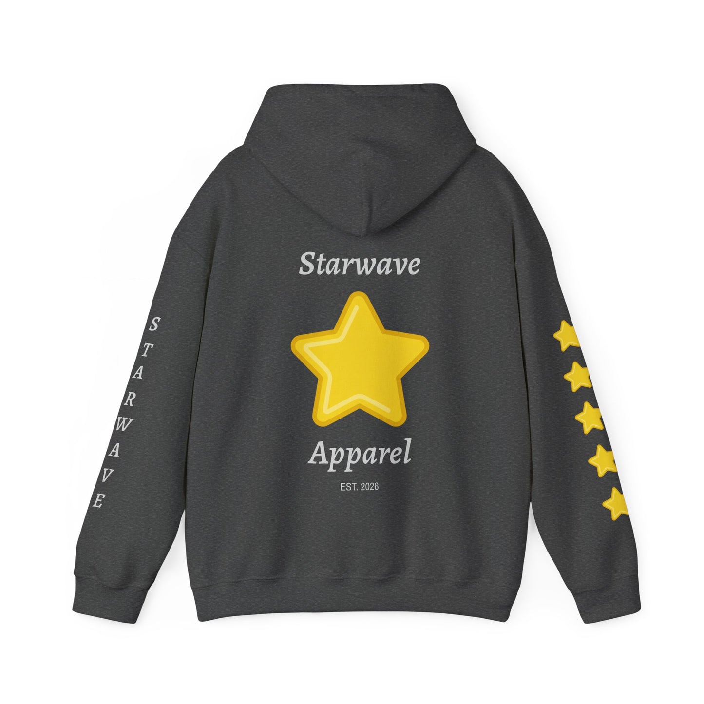 Starwave Apparel Hoodie — Yellow Star Graphic Pullover