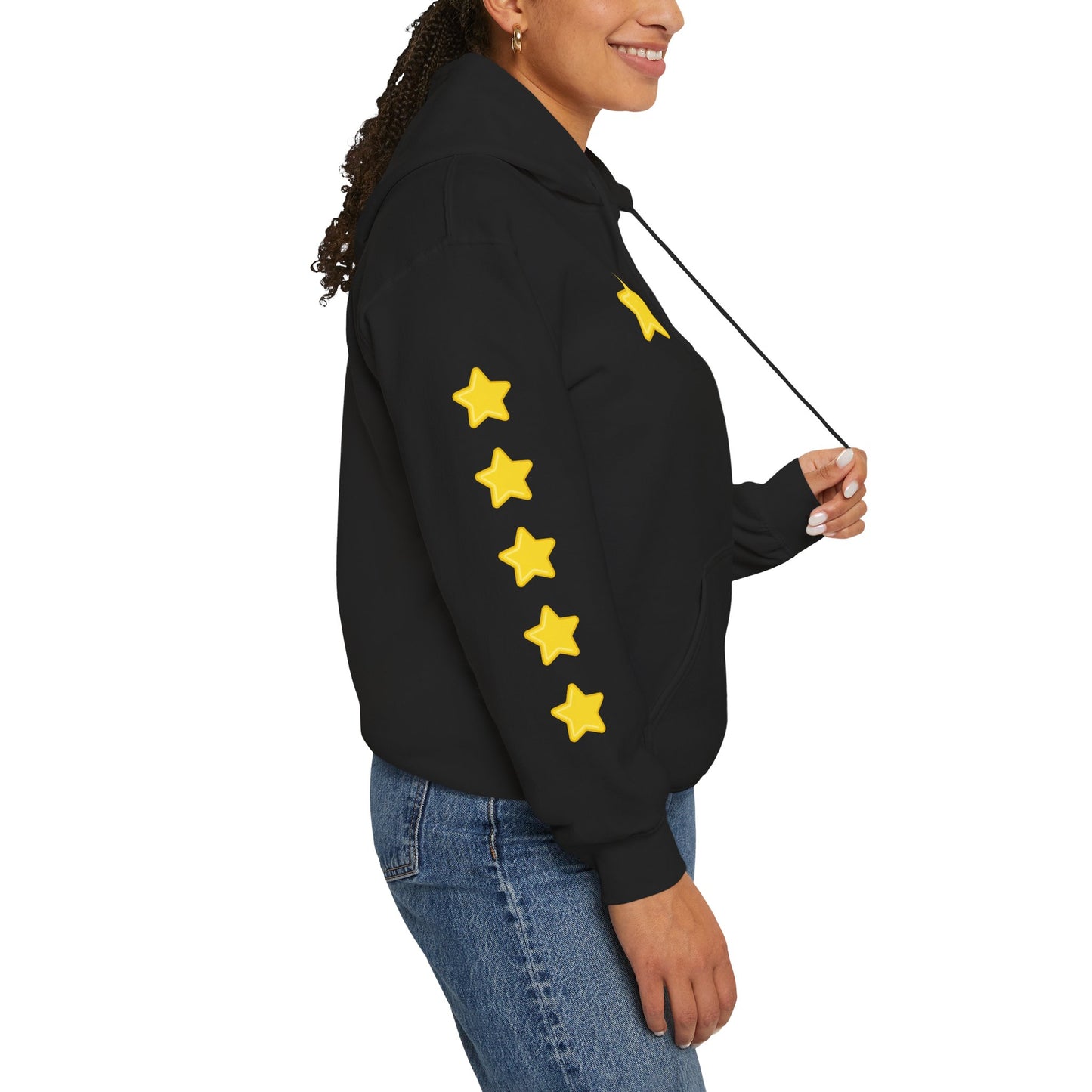 Starwave Apparel Hoodie — Yellow Star Graphic Pullover