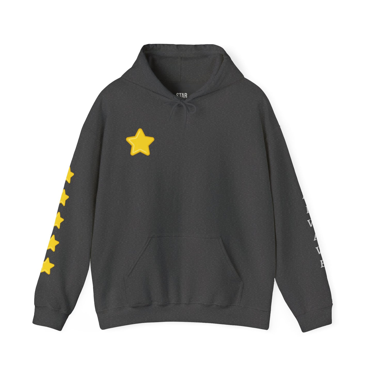 Starwave Apparel Hoodie — Yellow Star Graphic Pullover
